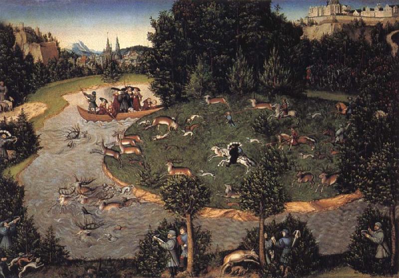 Lucas Cranach the Elder Stag hunt of Elector Frederick the Wise France oil painting art